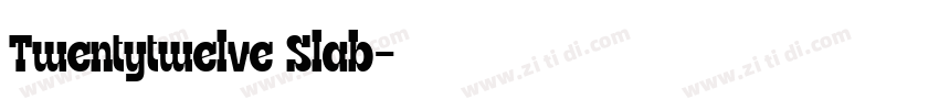 Twentytwelve Slab字体转换